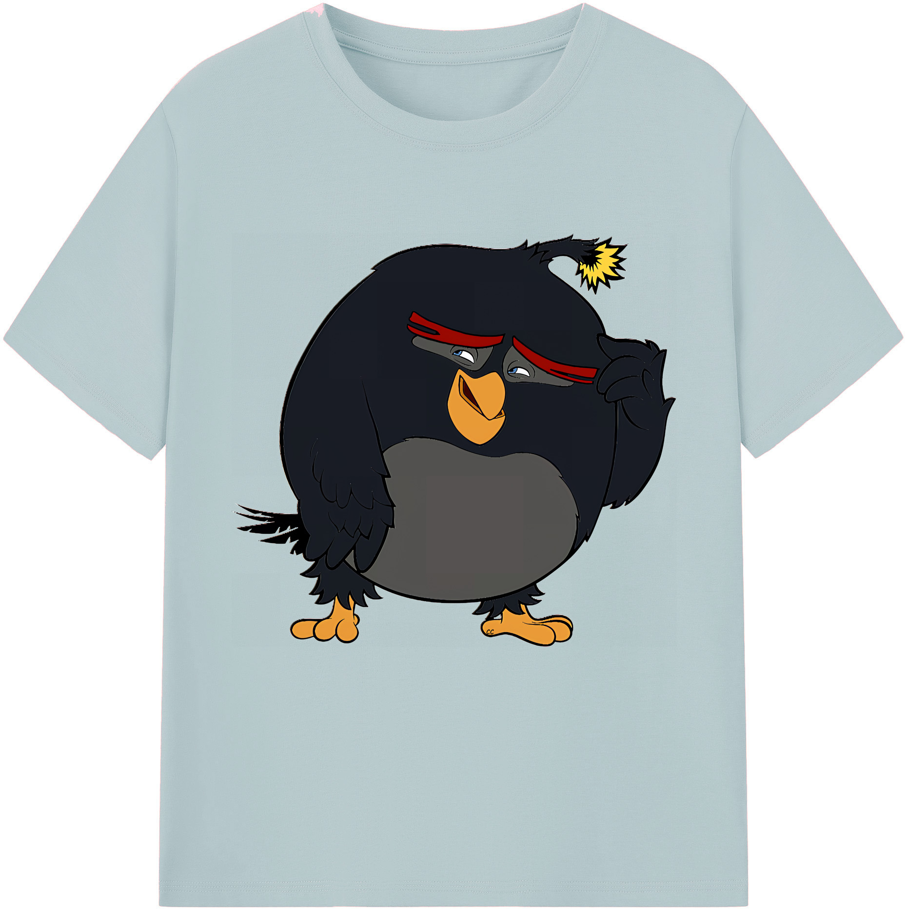 （画像用） Angry Birds アングリーバード 綿100％半袖Tシャツ（フロントプリント）